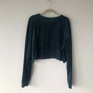 Velvety Long Sleeved Crop